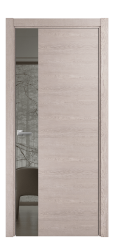 Дверь межкомнатная Vetro 19 Цвет Дуб Имбирь Покрытие Шпон натуральный  Наличник L 75 Цена 56700