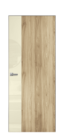 Дверь межкомнатная Vetro 19 Цвет Орех NY светлый Покрытие ПВХ WOOD NATURAL Наличник Скрытый короб хром Цена 45300