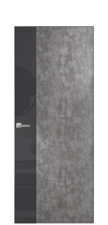 Дверь межкомнатная Vetro 19 Цвет Ice cacao Покрытие ПВХ ORIGINAL Наличник Скрытый короб хром Цена 46050