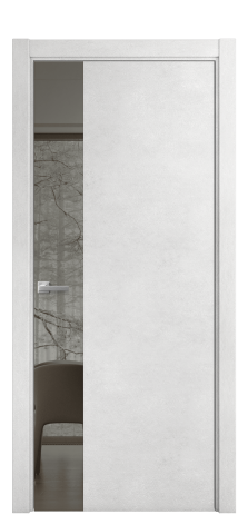 Дверь межкомнатная Vetro 19 Цвет Бетон известковый Покрытие ПВХ ORIGINAL Наличник L 75 Цена 39150