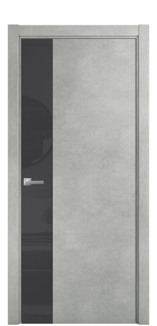 Дверь межкомнатная Vetro 19 Цвет Бетон серый Покрытие ПВХ ORIGINAL Наличник L 75 Цена 39150
