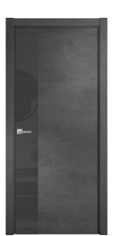 Дверь межкомнатная Vetro 19 Цвет Камень темный Покрытие ПВХ ORIGINAL Наличник L 75 Цена 39150