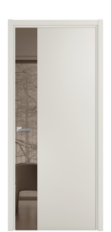 Дверь межкомнатная Vetro 19 Цвет Дымчатый Покрытие Эмаль  Наличник L 50 Цена 50625