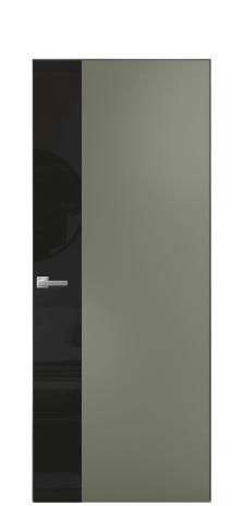 Дверь межкомнатная Vetro 19 Цвет Зеленый Покрытие Эмаль  Наличник Скрытый короб хром Цена 51563