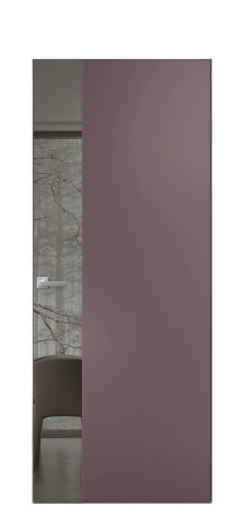 Дверь межкомнатная Vetro 19 Цвет Лиловый Покрытие Эмаль  Наличник Скрытый короб хром Цена 52313