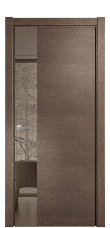 Дверь межкомнатная Vetro 19 Цвет Дуб Марракеш Покрытие Шпон натуральный  Наличник L 75 Цена 56700