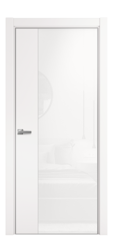 Дверь межкомнатная Vetro 20 Цвет Вайт Покрытие ПВХ SOFT (ПЭТ) Наличник L 75 Цена 56200