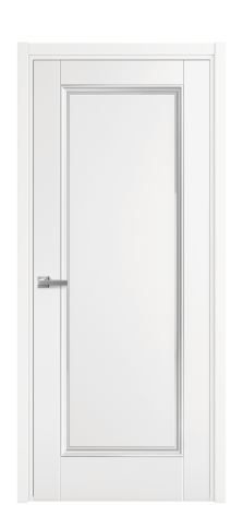 Дверь межкомнатная Sienna 1 Цвет Белый Покрытие Эмаль  Наличник L 50 Цена 55475