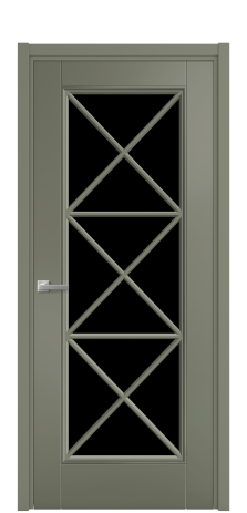 Дверь межкомнатная Сиена X3 Цвет Зеленый Покрытие Эмаль  Наличник L 50 Цена 53268