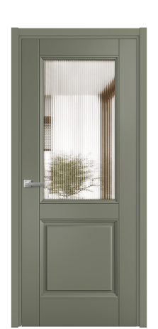 Дверь межкомнатная Савона 2 Цвет Зеленый Покрытие Эмаль  Наличник L 50 Цена 61668
