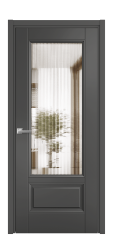 Дверь межкомнатная Savona 2B Цвет Антрацит Покрытие Эмаль  Наличник L 50 Цена 61668
