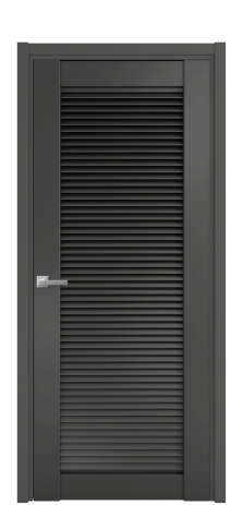 Дверь межкомнатная Жалюзи 1 Цвет Антрацит Покрытие Эмаль  Наличник L 50 Цена 56418
