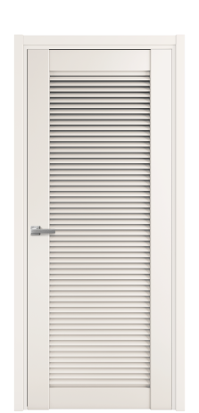 Дверь межкомнатная Жалюзи 1 Цвет Молочный Покрытие Эмаль  Наличник L 50 Цена 54475
