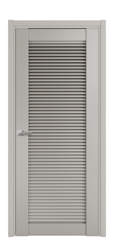 Дверь межкомнатная Жалюзи 1 Цвет Серый Шелк Покрытие Эмаль  Наличник L 50 Цена 54475