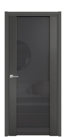 Дверь межкомнатная Vario 11 Цвет Антрацит Покрытие Эмаль  Наличник L 50 Цена 51930