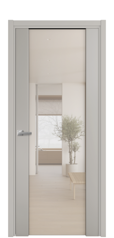 Дверь межкомнатная Варио 11 Цвет Серый Шелк Покрытие Эмаль  Наличник L 50 Цена 49725