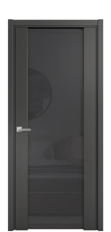 Дверь межкомнатная Варио 11 Цвет Ясень Антрацит Покрытие Шпон крашеный  Наличник L 50 Цена 50675