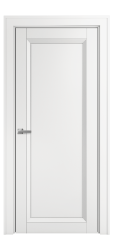 Дверь межкомнатная Belluno 1 Цвет Белый Покрытие Эмаль  Наличник Komo 90 Цена 58725