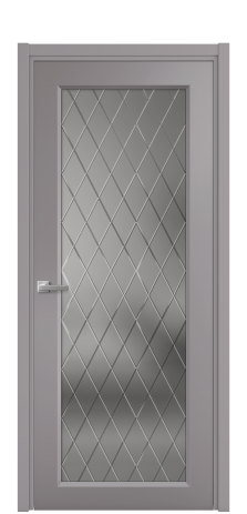 Дверь межкомнатная Страйп 1 Цвет Ирис Покрытие Эмаль  Наличник L 50 Цена 46515