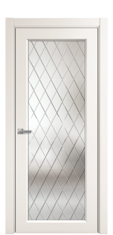 Дверь межкомнатная Stripe 1 Цвет Молочный Покрытие Эмаль  Наличник L 75 Цена 41588