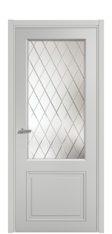 Дверь межкомнатная Stripe 2 Цвет Телегрей Покрытие Эмаль  Наличник L 50 Цена 37739