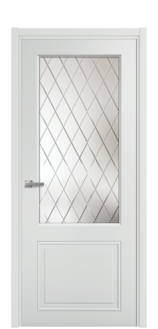 Дверь межкомнатная Stripe 2 Цвет Облачный Покрытие Эмаль  Наличник L 50 Цена 44980