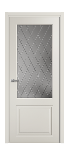 Дверь межкомнатная Stripe 2 Цвет Дымчатый Покрытие Эмаль  Наличник L 50 Цена 38289