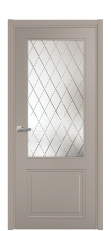 Дверь межкомнатная Stripe 2 Цвет Какао Покрытие Эмаль  Наличник L 50 Цена 44980