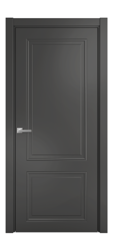Дверь межкомнатная Страйп 2 Цвет Антрацит Покрытие Эмаль  Наличник L 75 Цена 44868