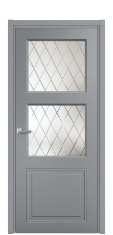 Дверь межкомнатная Страйп 3 Цвет Гриджио Покрытие Эмаль  Наличник L 50 Цена 46443