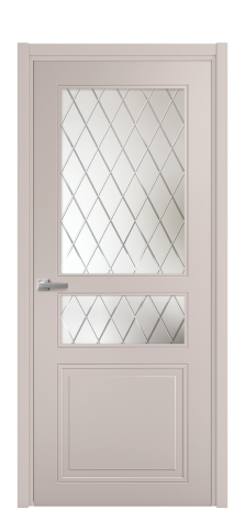 Дверь межкомнатная Stripe 4 Цвет Пудра Покрытие Эмаль  Наличник L 50 Цена 39771