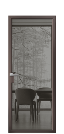 Дверь межкомнатная Frame 01 Цвет Антик Покрытие Алюминий  Наличник Скрытый короб Цена 75130