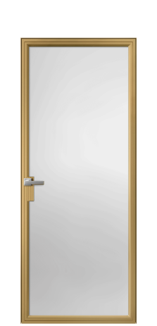 Дверь межкомнатная Frame 01 Цвет Латунь Покрытие Алюминий  Наличник Скрытый короб Цена 78553