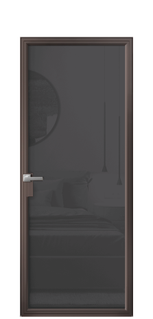 Дверь межкомнатная Frame 01 Цвет Антик Покрытие Алюминий  Наличник Скрытый короб Цена 71602