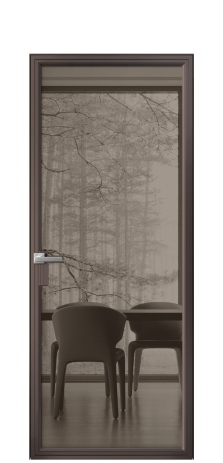 Дверь межкомнатная Frame 01 Цвет Антик Покрытие Алюминий  Наличник Скрытый короб Цена 71602