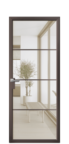 Дверь межкомнатная Frame 04 Цвет Антик Покрытие Алюминий  Наличник Скрытый короб Цена 69060