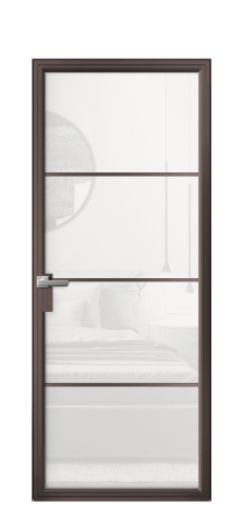 Дверь межкомнатная Frame 04 Цвет Антик Покрытие Алюминий  Наличник Скрытый короб Цена 68641