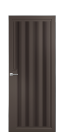 Дверь межкомнатная Step 03 Цвет Коричневый Покрытие Эмаль  Наличник Скрытый короб хром Цена 53768
