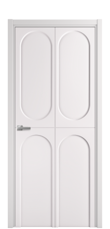 Дверь межкомнатная Anse 4 Цвет Крем Покрытие Эмаль  Наличник L 50 Цена 44475