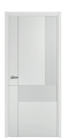 Дверь межкомнатная Mezzo 13 Цвет Облачный Покрытие Эмаль  Наличник L 50 Цена 42475