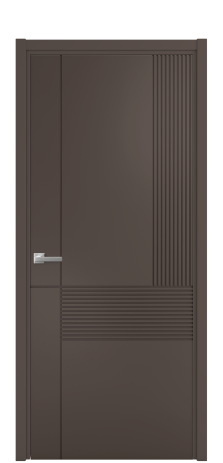 Дверь межкомнатная Mezzo 13 Цвет Коричневый Покрытие Эмаль  Наличник L 50 Цена 43818