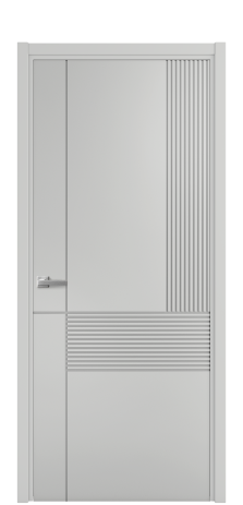 Дверь межкомнатная Меццо 13 Цвет Телегрей Покрытие Эмаль  Наличник L 50 Цена 42475