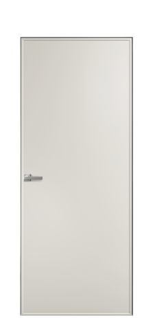 Дверь межкомнатная Line 1 Цвет Дымчатый Покрытие Эмаль  Наличник Скрытый короб хром Цена 49450