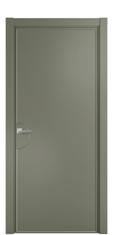 Дверь межкомнатная Line 2 Цвет Зеленый Покрытие Эмаль  Наличник L 75 Цена 51168