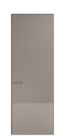 Дверь межкомнатная Бриз 3 Цвет Какао Покрытие ЭМАЛИ Эмаль Наличник  Скрытый короб золото Цена 63935
