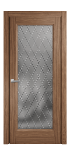 Дверь межкомнатная Неоклассик 1 Цвет Американский Орех Покрытие Шпон натуральный  Наличник L 75 Цена 54855