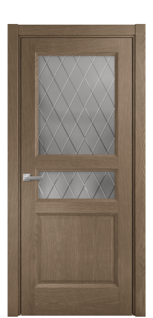 Дверь межкомнатная Неоклассик 4 Цвет Дуб Мускат Покрытие Шпон натуральный  Наличник L 75 Цена 50175