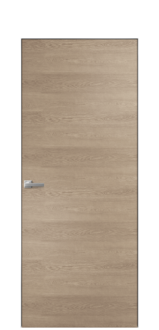 Дверь межкомнатная Секрет 39-00 Цвет Дуб Песочный Покрытие Шпон натуральный  Наличник Скрытый короб хром Цена 42350